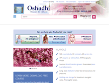 Tablet Screenshot of oshadhi.co.uk