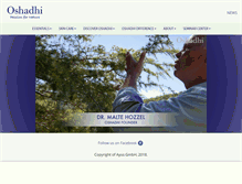 Tablet Screenshot of oshadhi.com