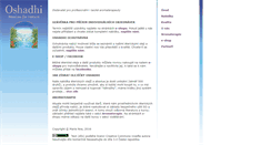 Desktop Screenshot of oshadhi.cz