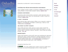Tablet Screenshot of oshadhi.cz